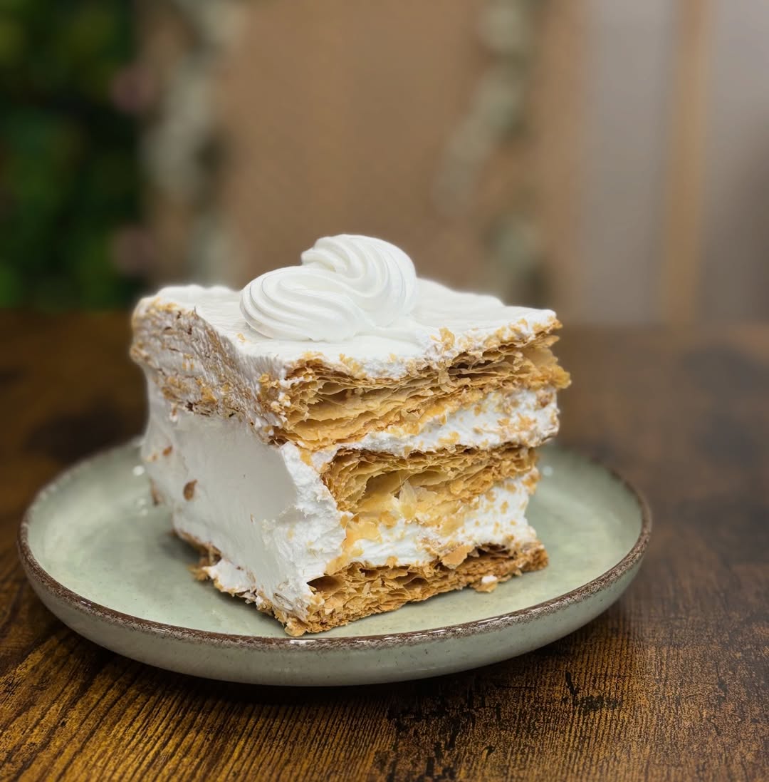 Milhojas casero pasteleria artesana Berezi Kafetegia Ordizia